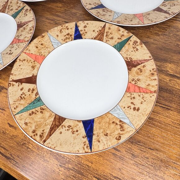 4 Christopher Stuart Optima Villa D’ Este Salad Dessert Plates 8 1/2” HK206 - Picture 4 of 10